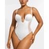 BOOT-YEAH™ Bodysuit MeshSmooth™ Deep Plunge à dos bas