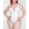BOOT-YEAH™ Bodysuit MeshSmooth™ Deep Plunge à dos bas
