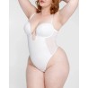 BOOT-YEAH™ Bodysuit MeshSmooth™ Deep Plunge à dos bas