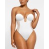 BOOT-YEAH™ Bodysuit MeshSmooth™ Deep Plunge à dos bas