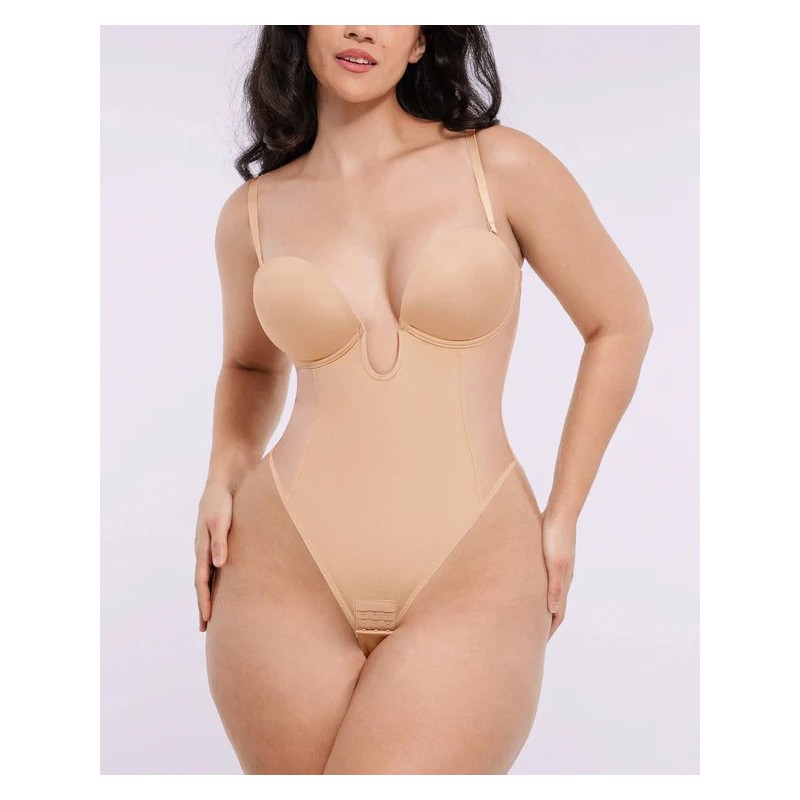 BOOT-YEAH™ Bodysuit MeshSmooth™ Deep Plunge à dos bas BOOT-YEAH™ Bodysuit MeshSmooth™ Deep Plunge à dos bas