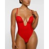 BOOT-YEAH™ Bodysuit MeshSmooth™ Deep Plunge à dos bas