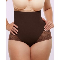 Bare Essentials™ MeshSmooth™ Taille haute Brief de dentelle sheer