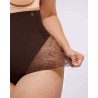 Bare Essentials™ MeshSmooth™ Taille haute Brief de dentelle sheer