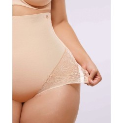 Bare Essentials™ MeshSmooth™ Taille haute Brief de dentelle sheer