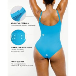 Sculpture intelligente™ Costume de bain à côtes coupe-avant en forme
