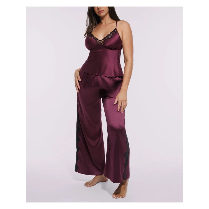 Bare Essentials™ Pantalon de pyjama en dentelle satiné Bare Essentials™ Pantalon de pyjama en dentelle satiné