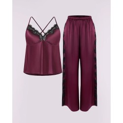 Bare Essentials™ Pantalon de pyjama en dentelle satiné
