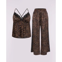 Bare Essentials™ Pantalon de pyjama en dentelle satiné