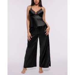 Bare Essentials™ Pantalon de pyjama en dentelle satiné