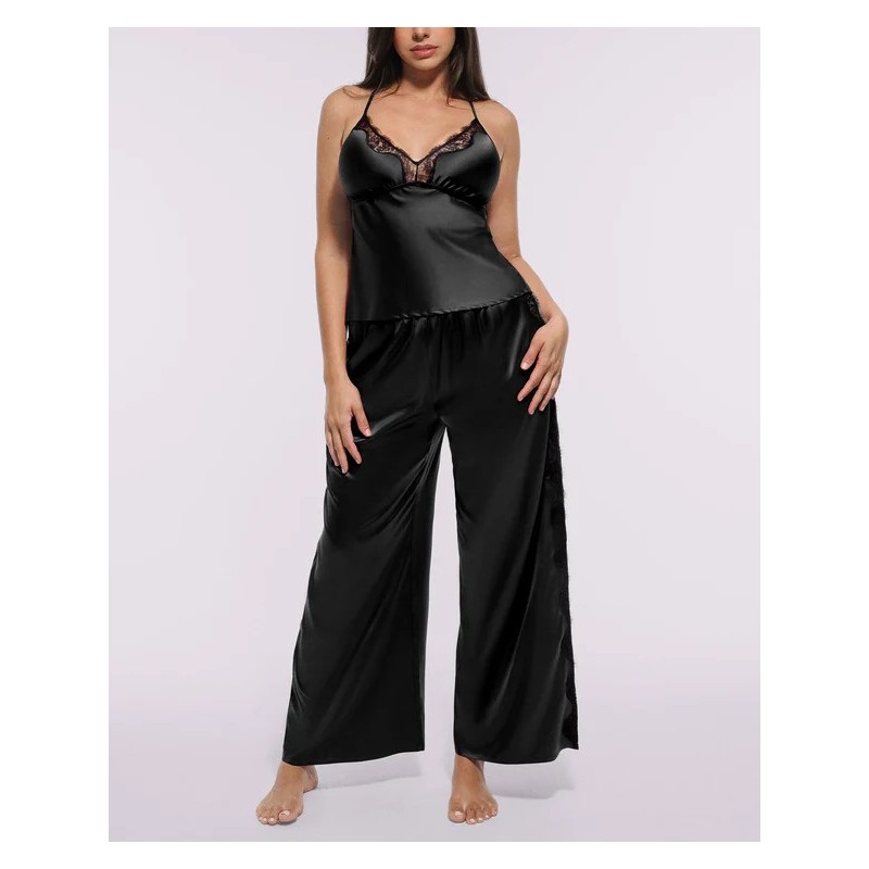 Bare Essentials™ Pantalon de pyjama en dentelle satiné Bare Essentials™ Pantalon de pyjama en dentelle satiné
