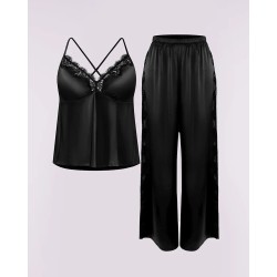 Bare Essentials™ Pantalon de pyjama en dentelle satiné