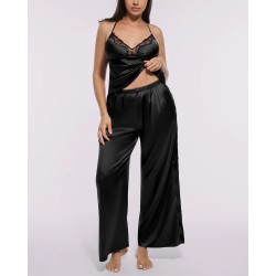 Bare Essentials™ Pantalon de pyjama en dentelle satiné