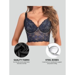 Lace Push-Up Corset Soutien-gorge haut