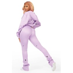 femmes halloway noir zip-up super empilé trackset