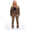 femmes halloway noir zip-up super empilé trackset