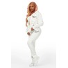 femmes halloway noir zip-up super empilé trackset