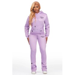 hadley jaune super empilé trackset pour femmes