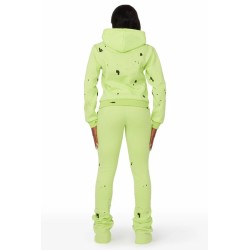 hadley jaune super empilé trackset pour femmes