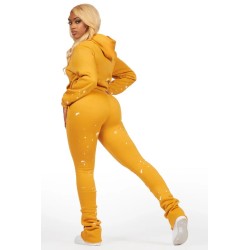 hadley jaune super empilé trackset pour femmes