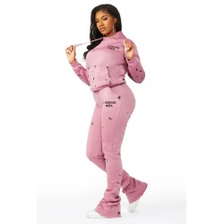 hadley jaune super empilé trackset pour femmes