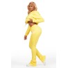 hadley jaune super empilé trackset pour femmes