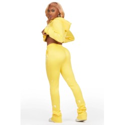 hadley jaune super empilé trackset pour femmes
