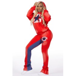 Trackset super empilé donique rouge pour femmes