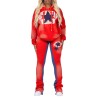 Trackset super empilé donique rouge pour femmes