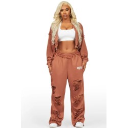 trackset grande taille corina noir en terry français pour femmes