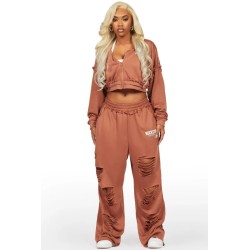 trackset grande taille corina noir en terry français pour femmes