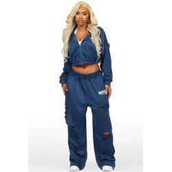 trackset grande taille corina noir en terry français pour femmes