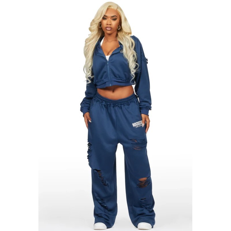 trackset grande taille corina noir en terry français pour femmes trackset grande taille corina noir en terry français pour femmes