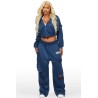 trackset grande taille corina noir en terry français pour femmes