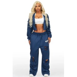 trackset grande taille corina noir en terry français pour femmes