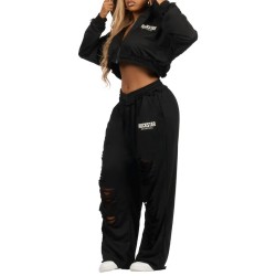 trackset grande taille corina noir en terry français pour femmes