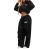 trackset grande taille corina noir en terry français pour femmes