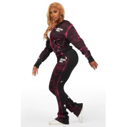 Femmes martina zip-up super empilé trackset