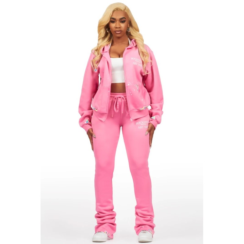 Trackset super empilé avec zip pour femmes Trackset super empilé avec zip pour femmes