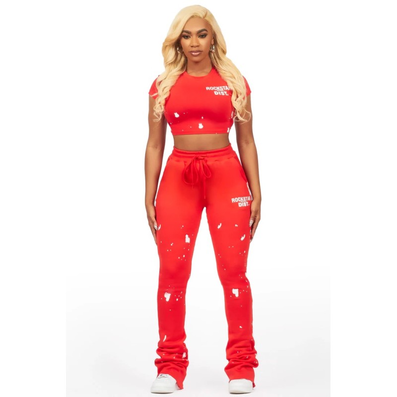 femme kristina t-shirt super empilé trackset femme kristina t-shirt super empilé trackset