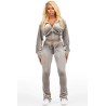 Trackset en velour empilé shakura pour femmes