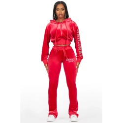 Trackset en velour empilé shakura pour femmes