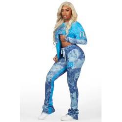 chriseana camo double couche t-shirt trackset pour femmes