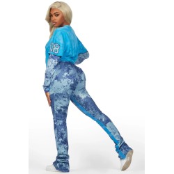 chriseana camo double couche t-shirt trackset pour femmes