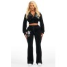 Trackset en velour empilé lanaya baggy pour femmes