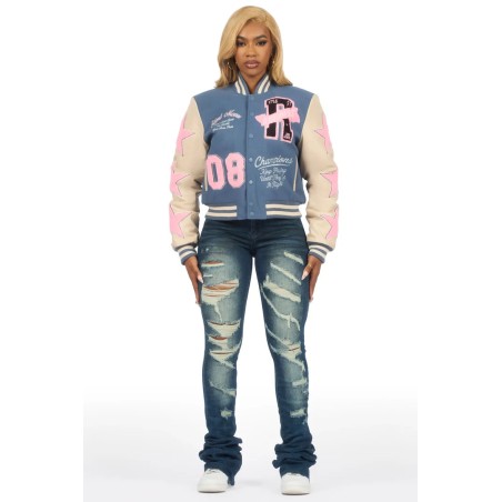 veste varsity oversized pour femmes