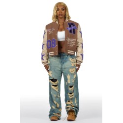 veste varsity oversized pour femmes