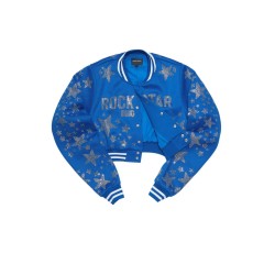 femme shanda récolte strass veste varsity