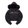 rosa noir puffer jacket