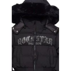 rosa noir puffer jacket